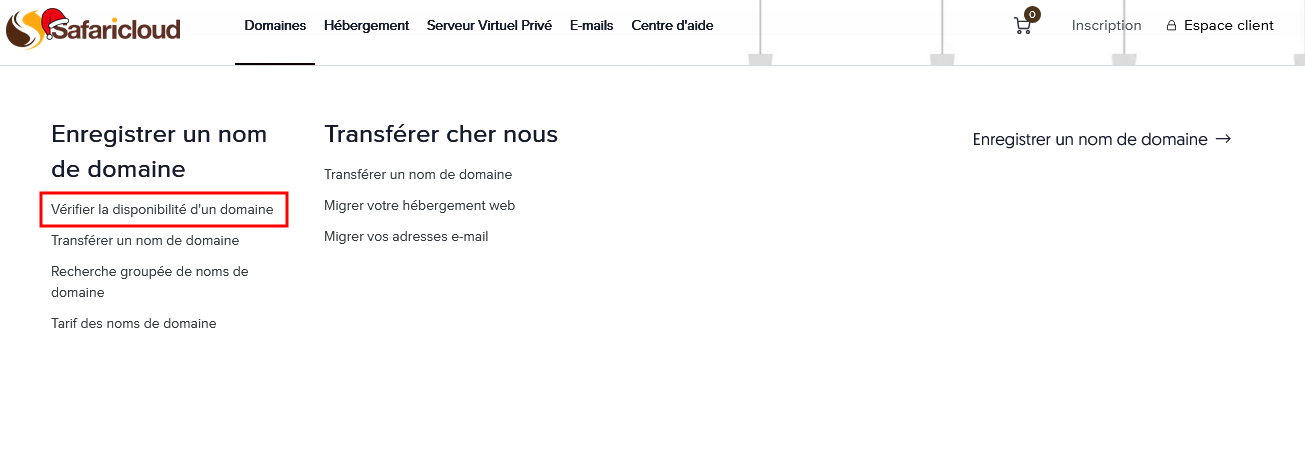 verification disponibilité nom de domaine .ci